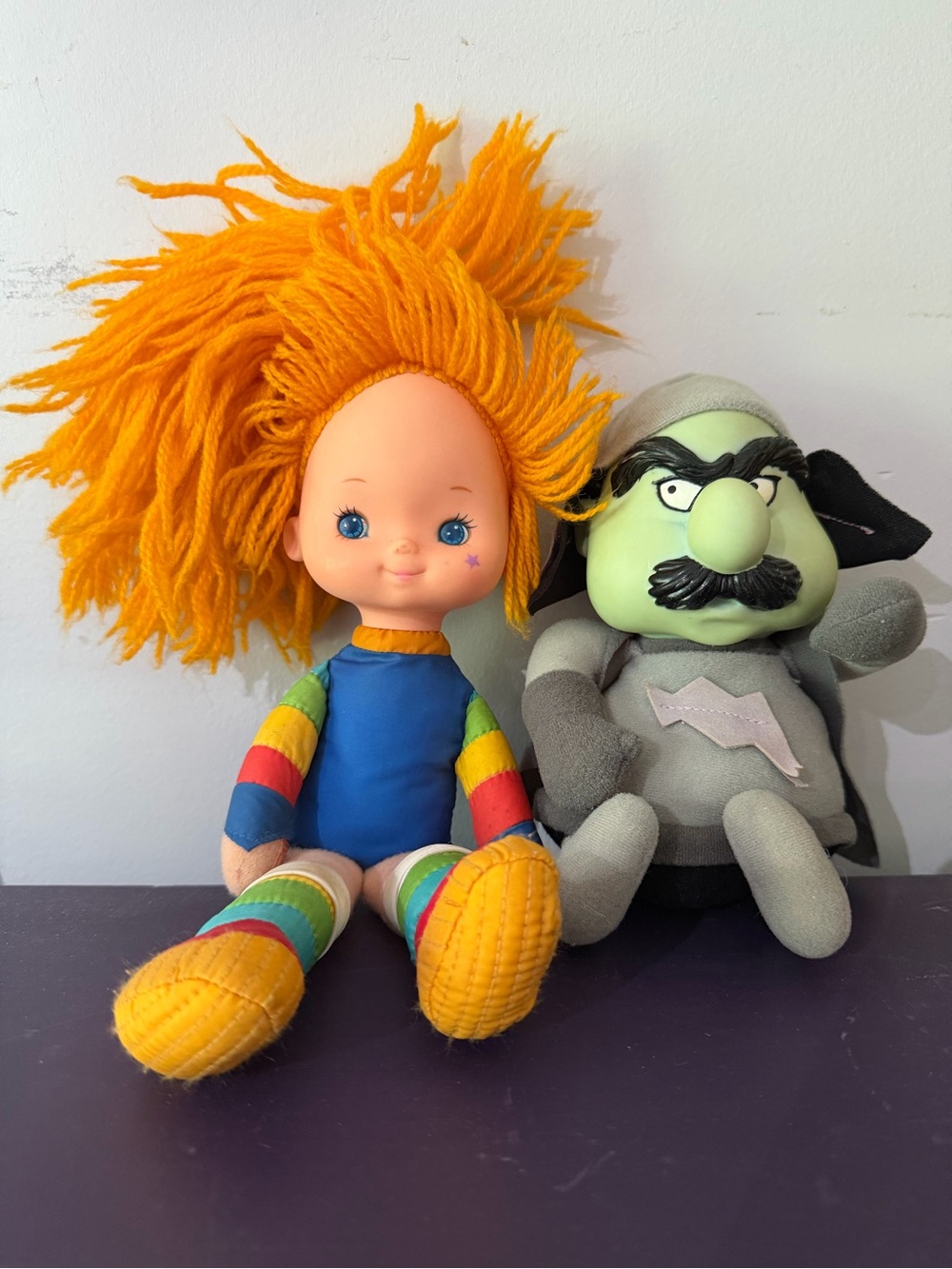 Vintage Lot Rainbow Brite Murky Dismal Plush Dolls Hallmark 1983